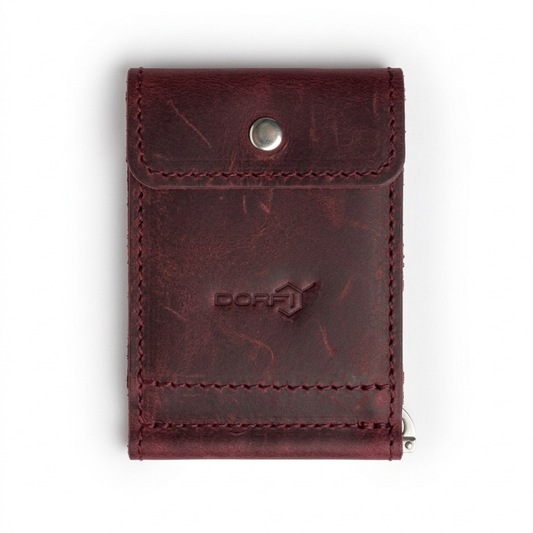 Wallet | Money clip made of natural leather brown | Dorfi