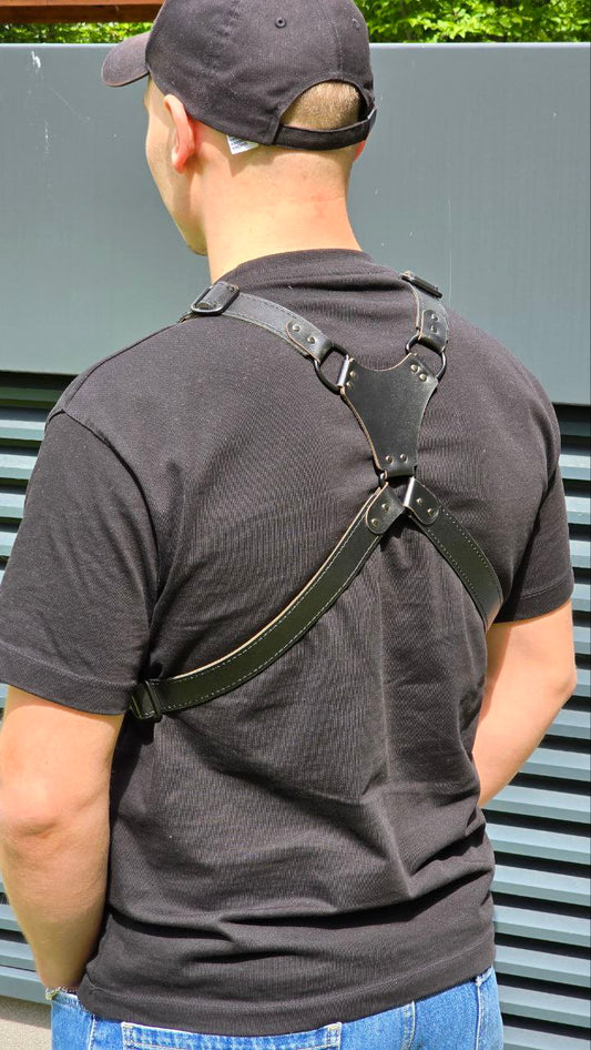 Skórzana torba na pierś