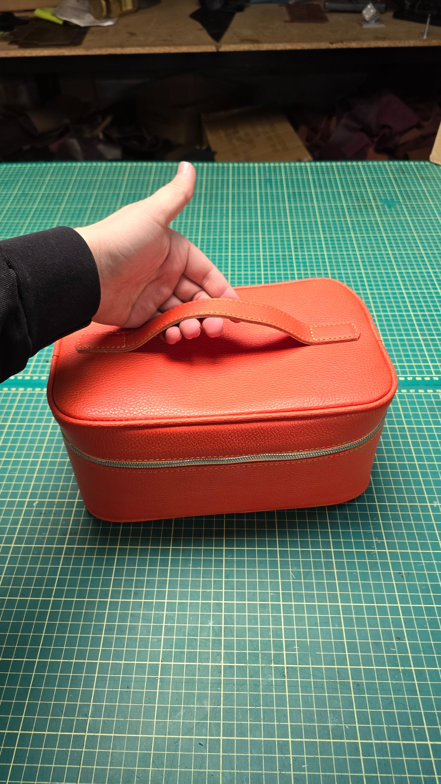 Orange Cosmetic Bag