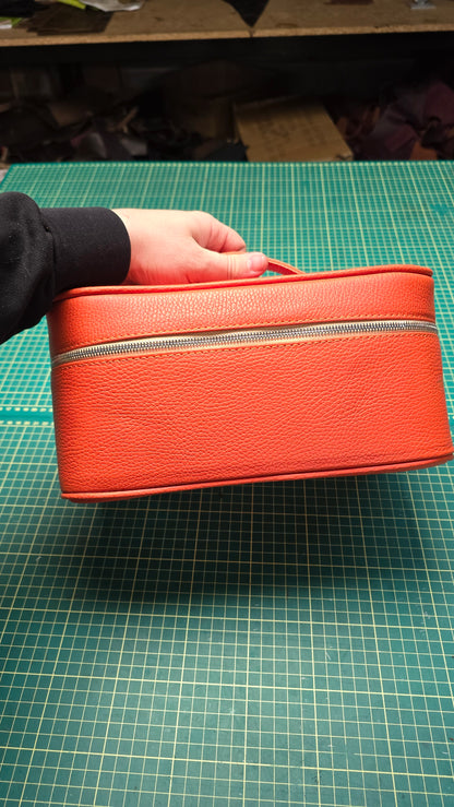 Orange Cosmetic Bag