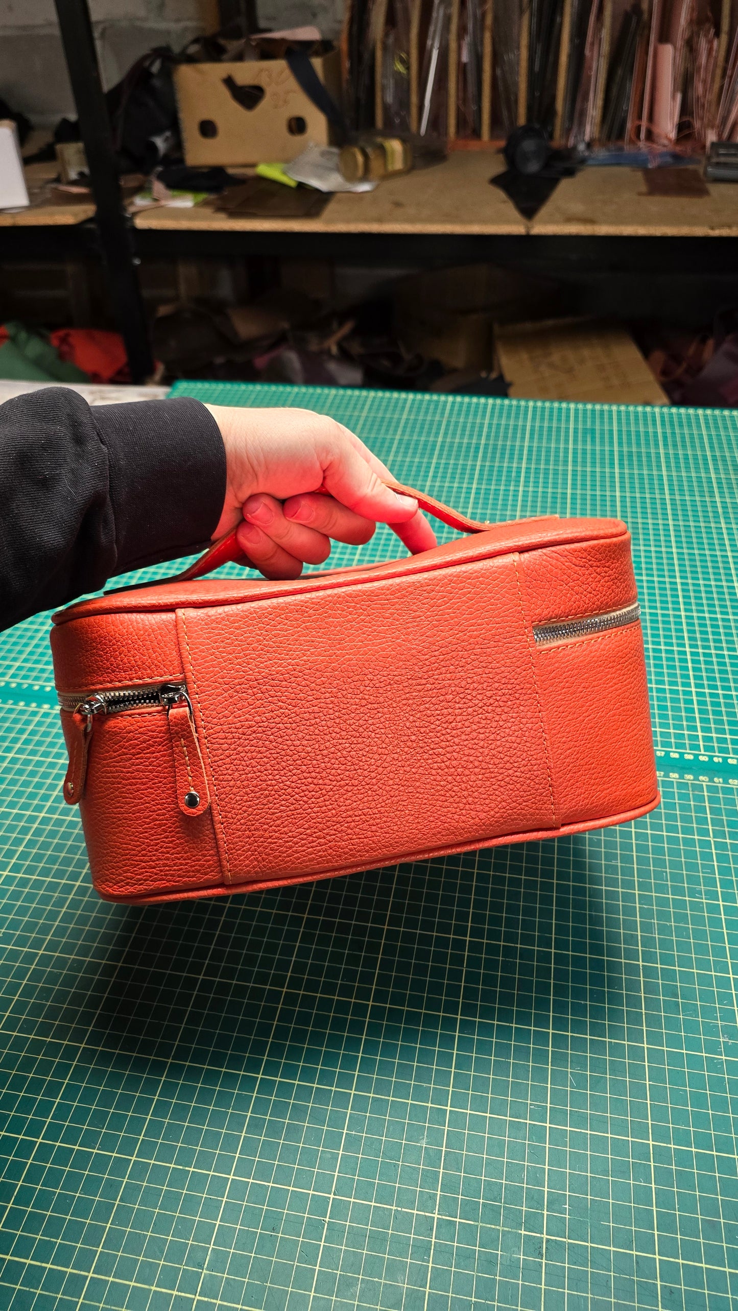 Orange Cosmetic Bag