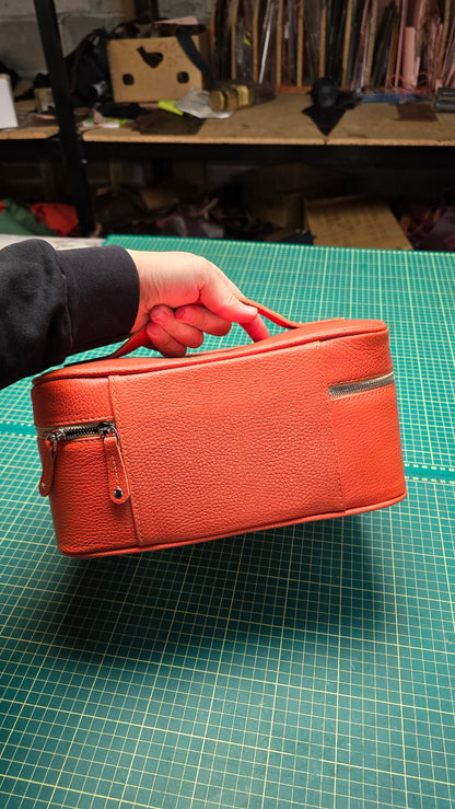 Orange Cosmetic Bag