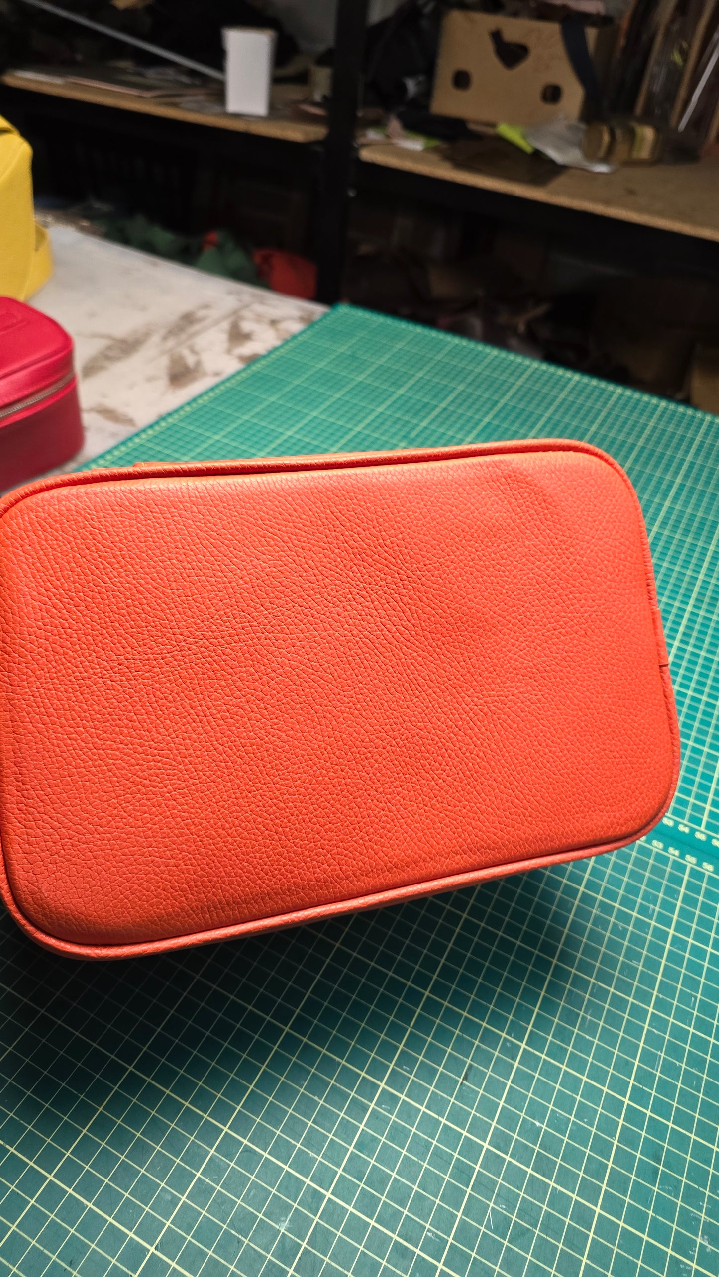 Orange Cosmetic Bag