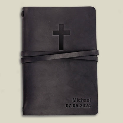 Personalized Leather Christian Journal