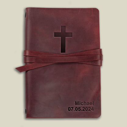 Personalized Leather Christian Journal