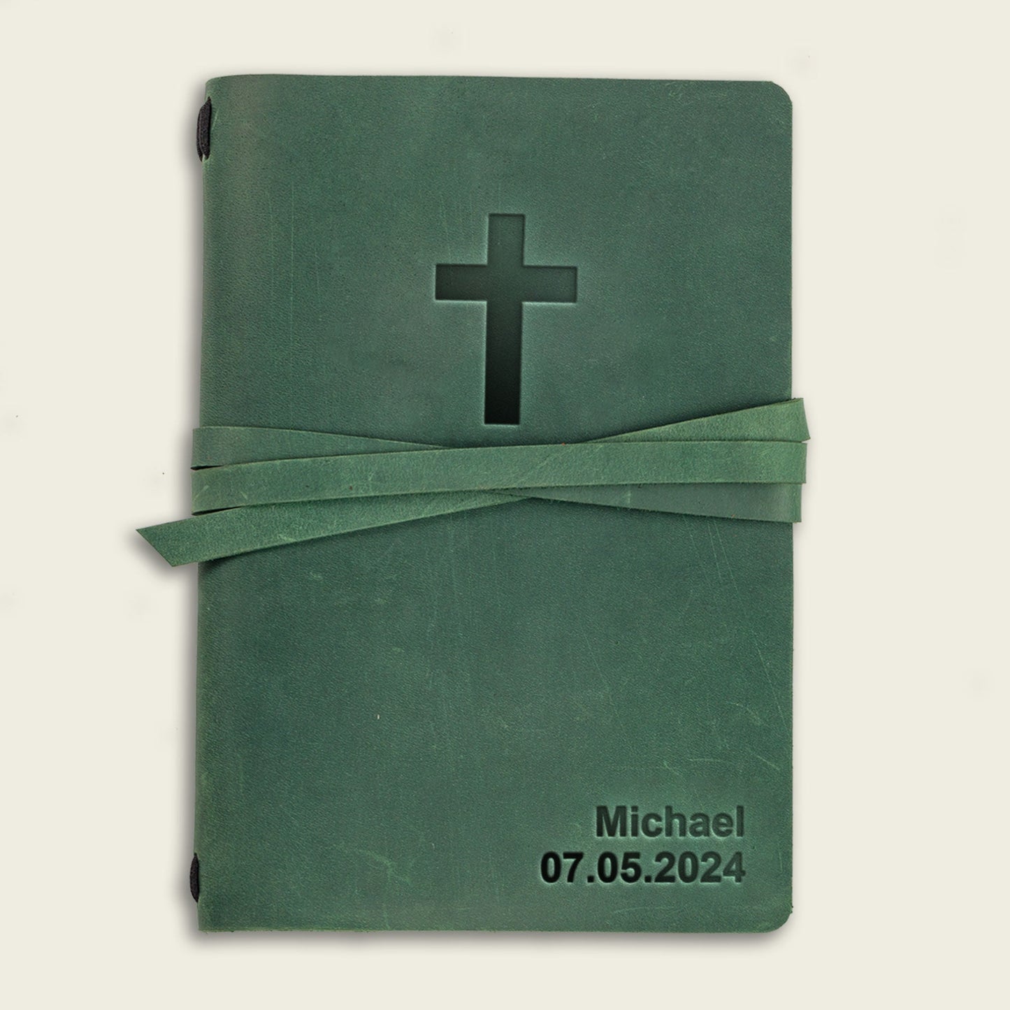 Personalized Leather Christian Journal