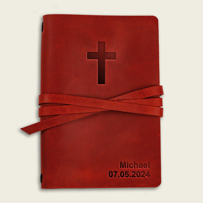 Personalized Leather Christian Journal