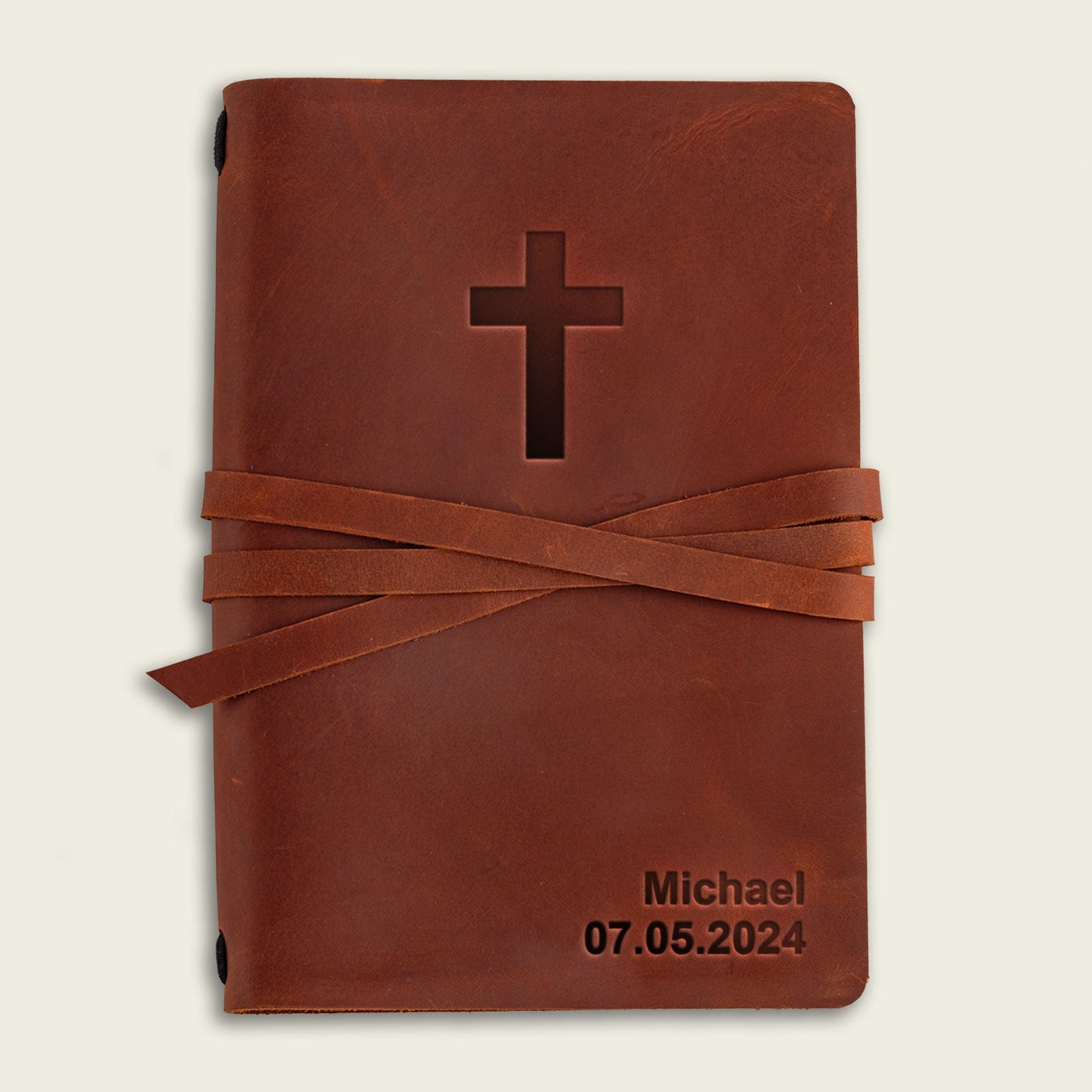 Personalized Leather Christian Journal