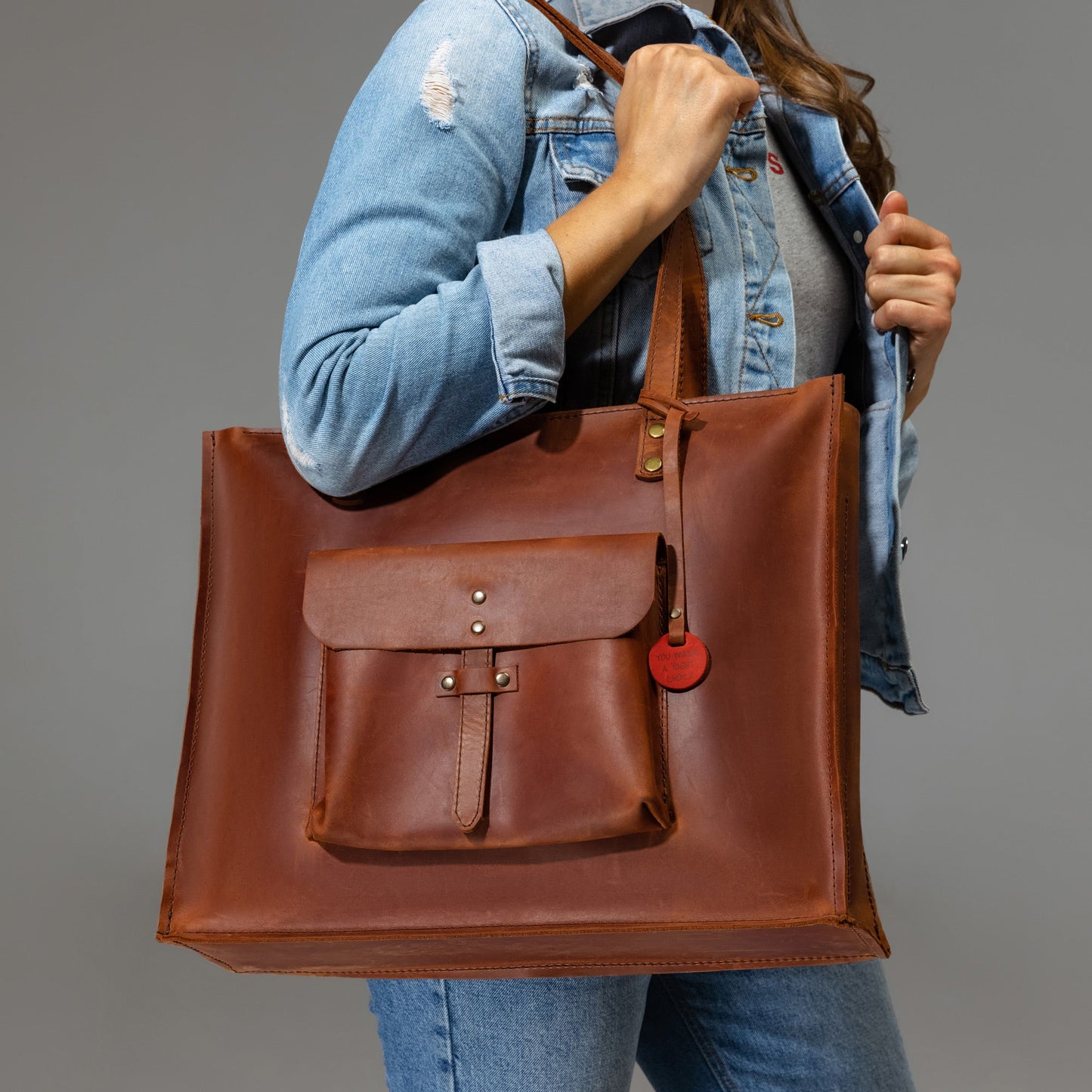 Leather Shopping Bag