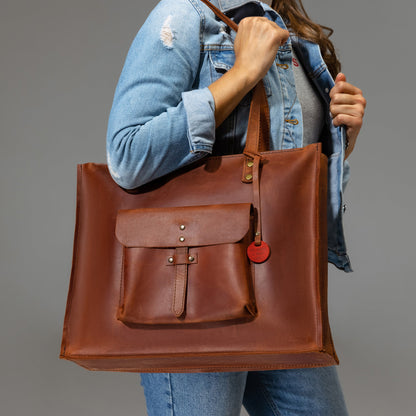 Leather Shopping Bag