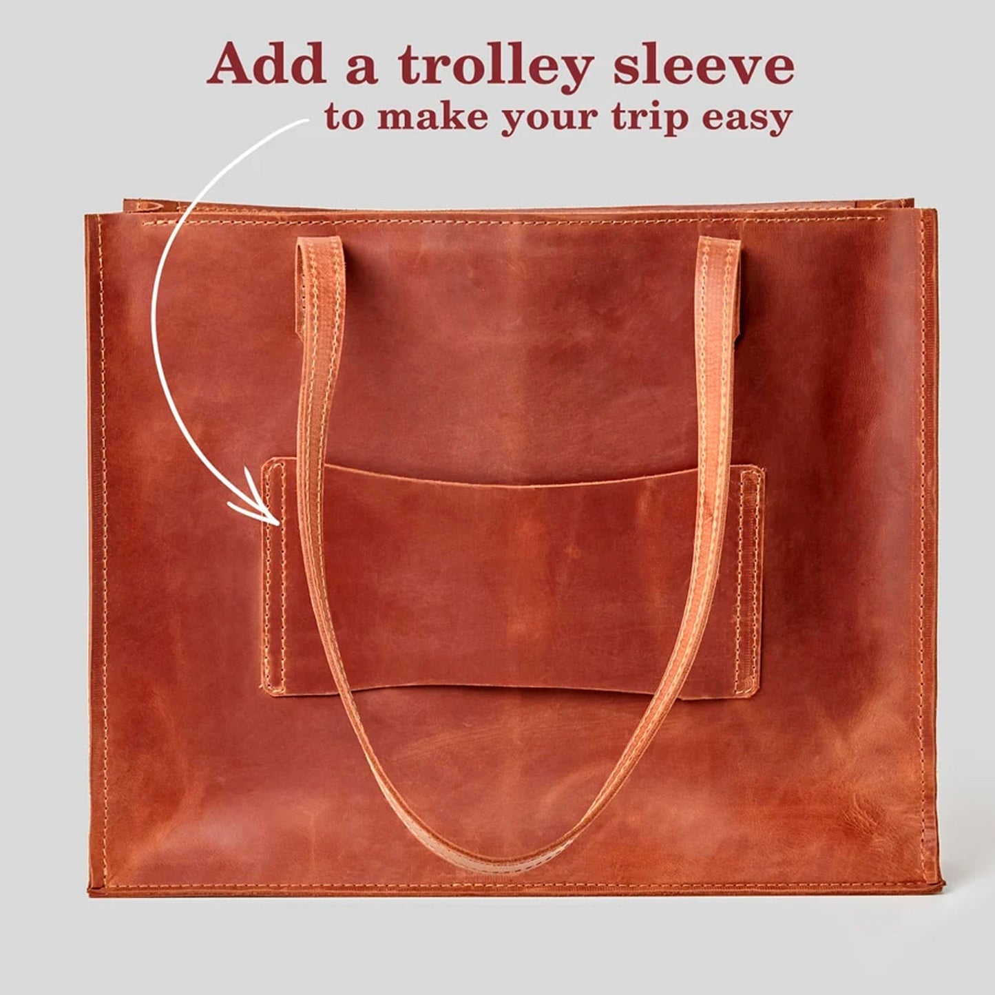 Leather Shopping Bag