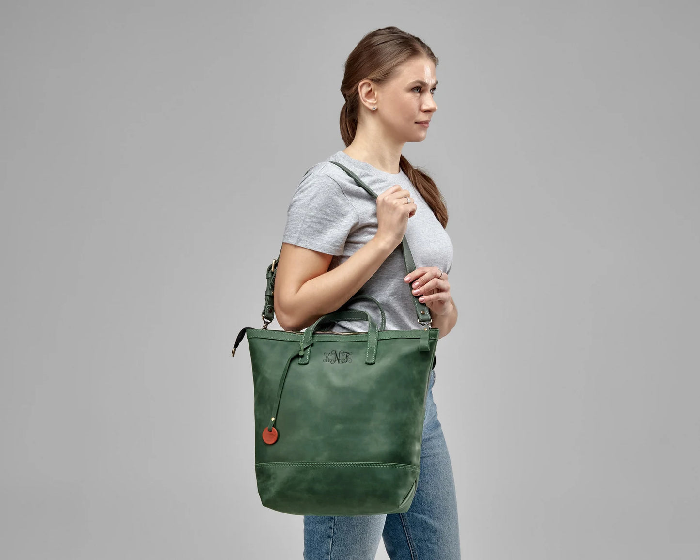 Шкіряний рюкзак-трансформер