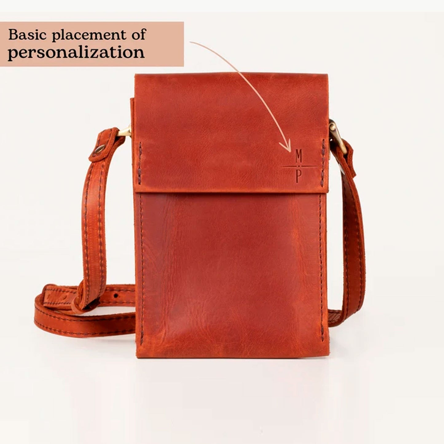 Leather Shoulder Bag For Phone