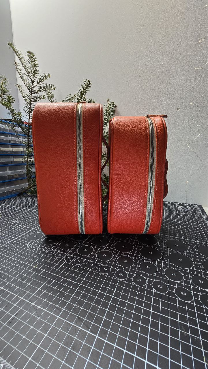 Orange Cosmetic Bag