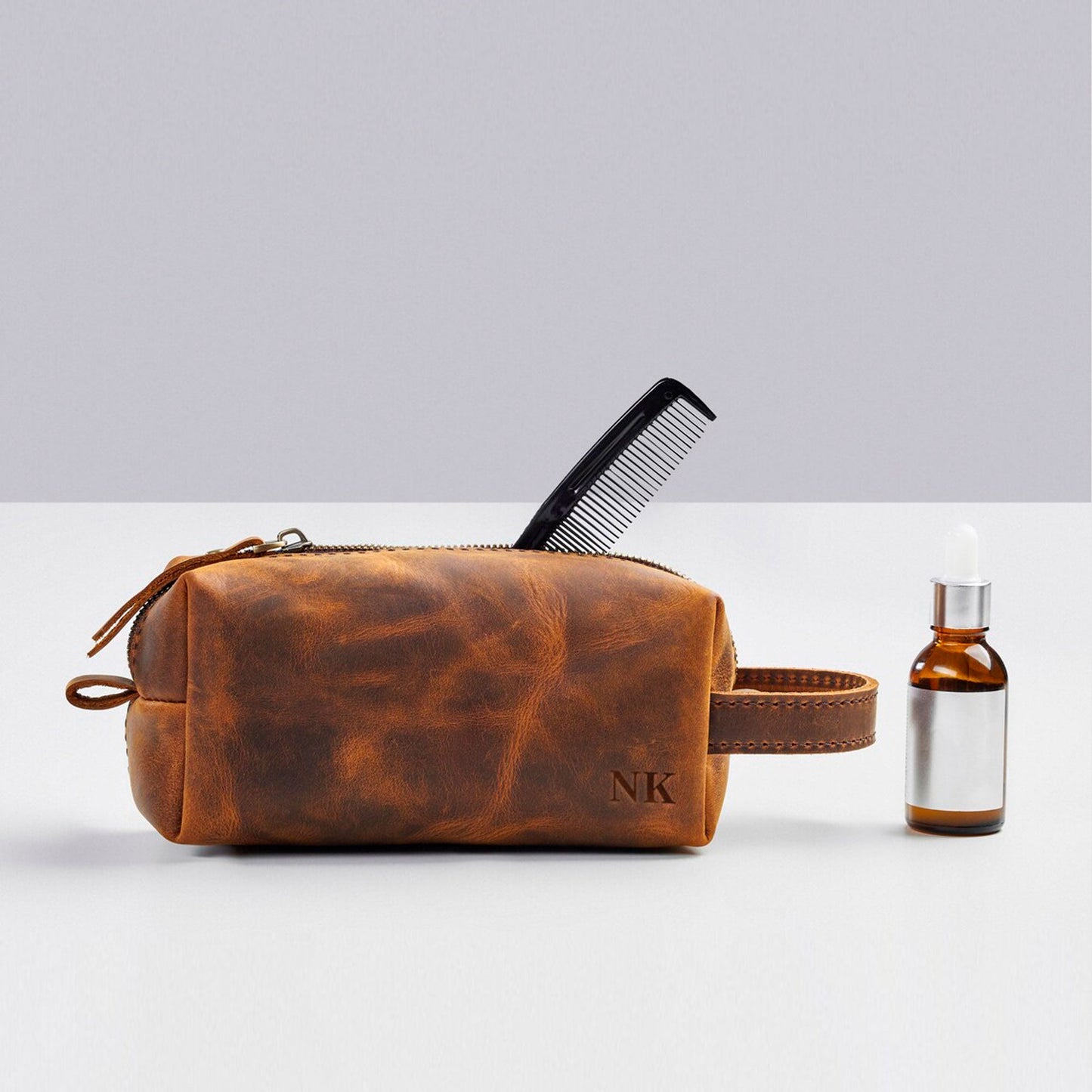 Leather Cosmetic Bag