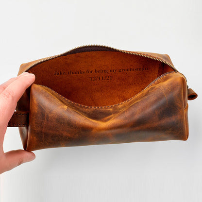 Leather Cosmetic Bag