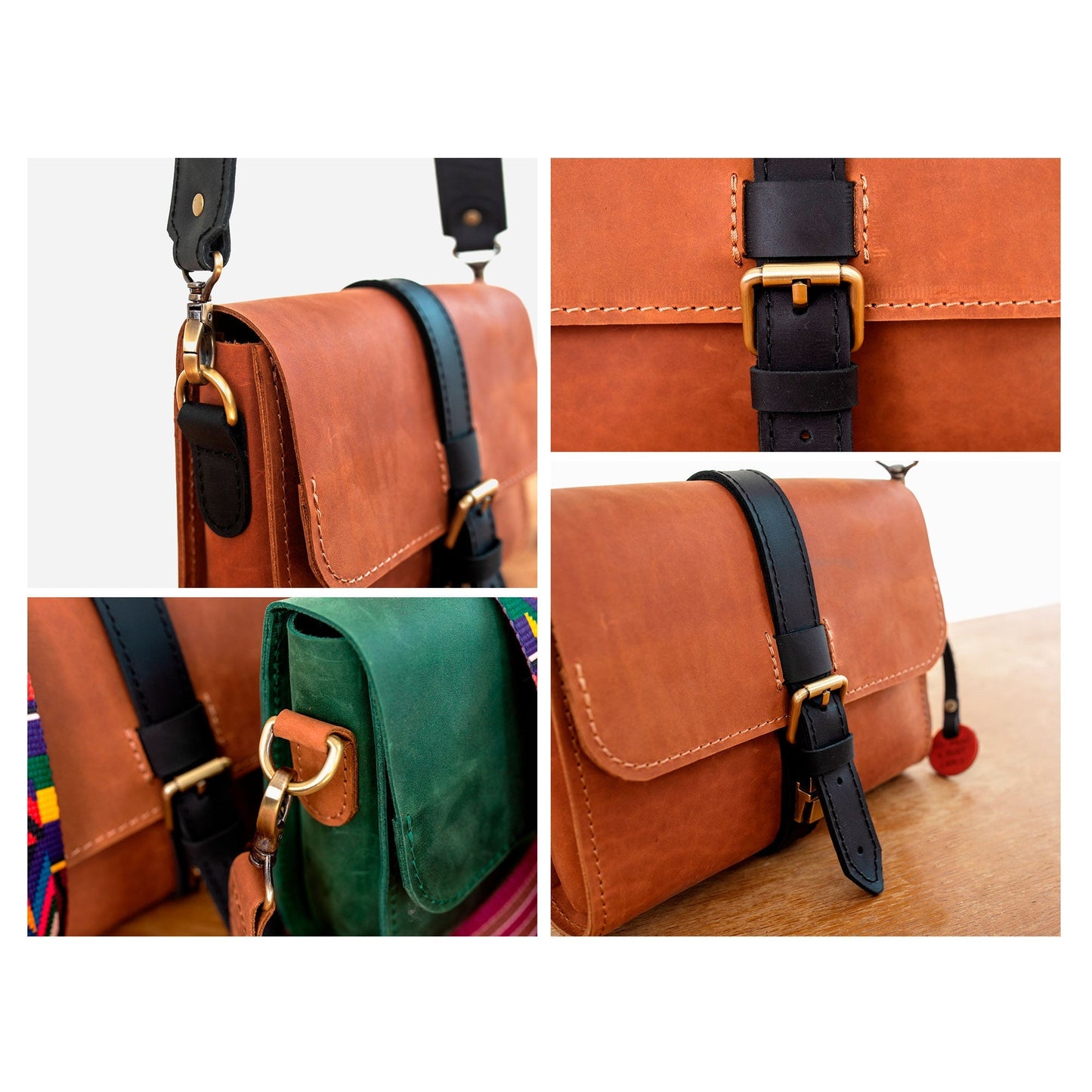 Leather Messenger Bag